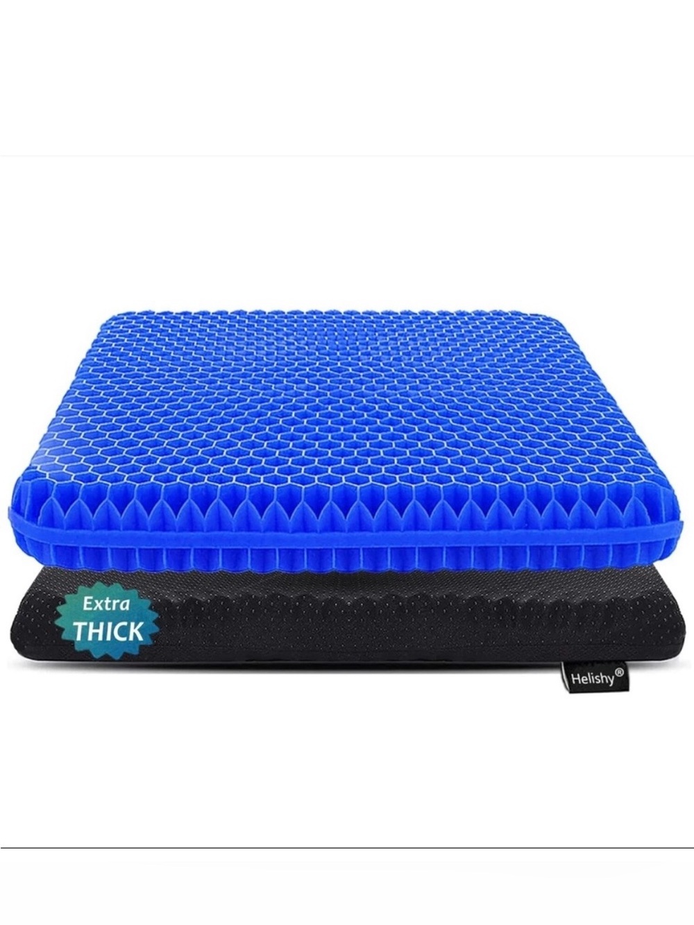 Gel Seat Cushion  Sitting, Double Thick Office Desk Home Wheelchair Portable
